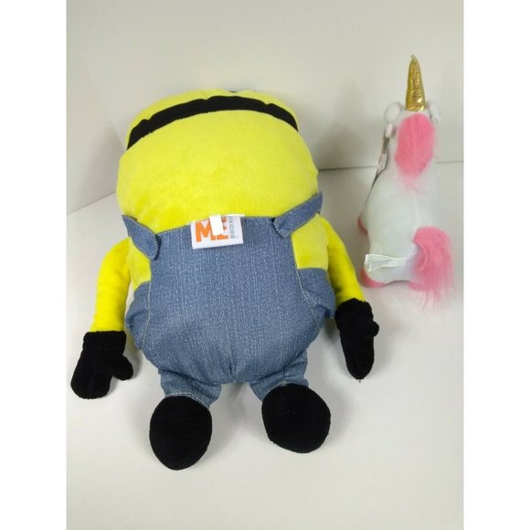 Despicable Me Minion 17" Cuddle Pillow Dave 2 Eyes + 9" Unicorn Plush Gift Set - Picture 2 of 12